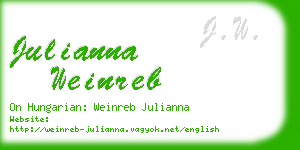 julianna weinreb business card